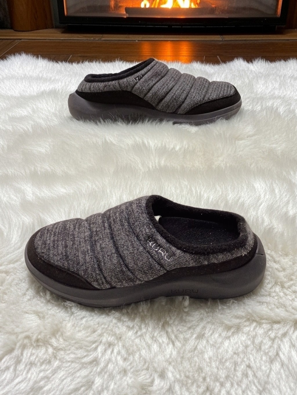 Kuru Women's Draft 2 Indoor Outdoor Plantar Fascitis Cozy Mules Slippers 6m
